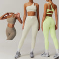 Wholesale 2 Pieces Gym Fitness Yoga Set Outfit Workout Leggings Sets for Women Gym Wear