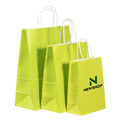 Eco-Friendly Reusable Classic Kraft Paper Gift Bag Flexo Printing Patch Custom Logo Custom Size Women's Jewelry Clothing