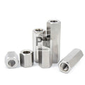 M2 M2.5 M3 M4 M5 M6 M8 M10 M12 Long Rod Coupling Hex Nut Bolt 304 Stainless Steel Hex Standoff Spacer