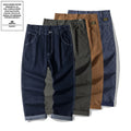 High Quality Men's Casual Flat Cargo Pants Wide Leg Streetwear Trousers Stripe Stock Wholesale Cotton Canvas Denim High Straight