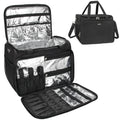 Relavel  Makeup Bag Waterproof  Resistant Heat-insulating Adjustable Dividers Large Capacity Hairdresser Cases