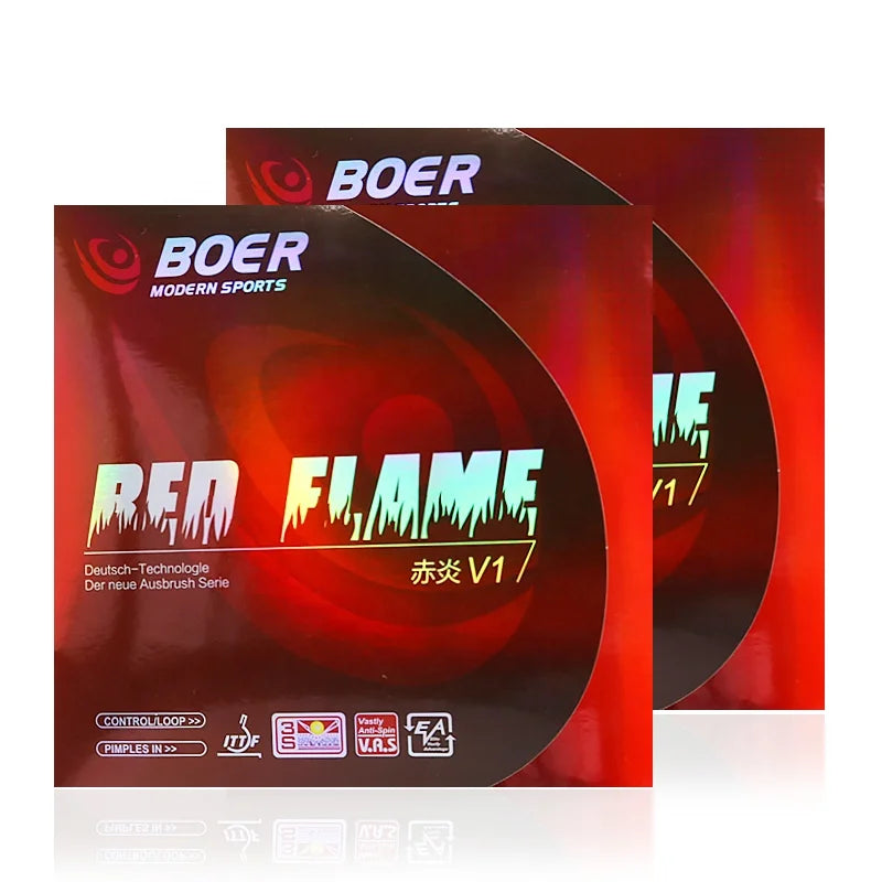 Boer Professional Ping Pong Table Tennis Racket China Rubber and Thick Sponge Layer