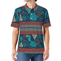 Premium Quality Men's Tshirt Knitted for Polo Camisas Para Hombre with Printed Pattern