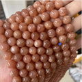 Factory Wholesale Gemstone Loose Beads Stone Jewelry Natural Crystal Precious Stone Beads 8mm Sunstone for Jewelry Making