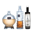 Factory Direct Sales Fashion Vodka Spirit Bottle Glass in Custom Shape and Print Decoration
