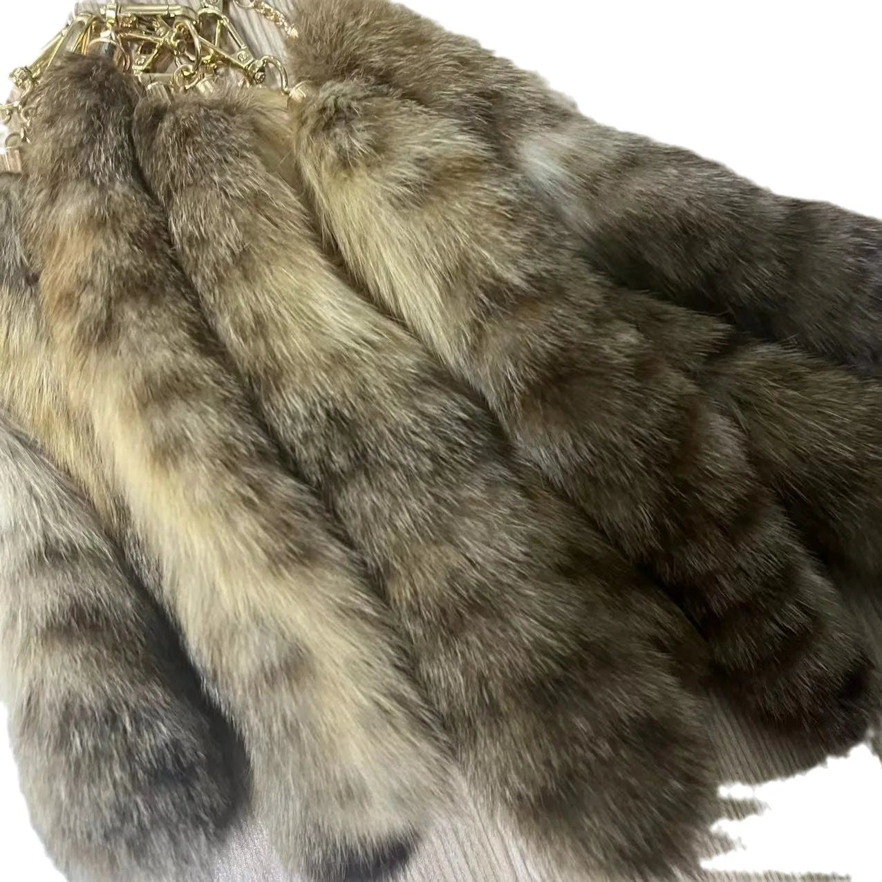 Wholesale American Raccoon Tail Pendant Big fox Tail Accessories Car Bag Pendant Key Ring