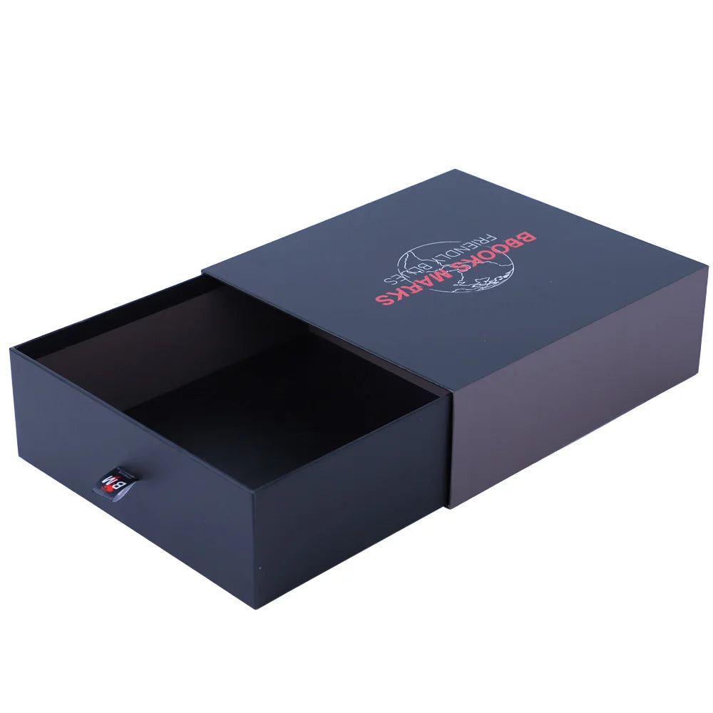 Custom Rigid Slider Slide Box Drawer Out Shipping Paper Open Packaging Shoe Cardboard Slide Boxes