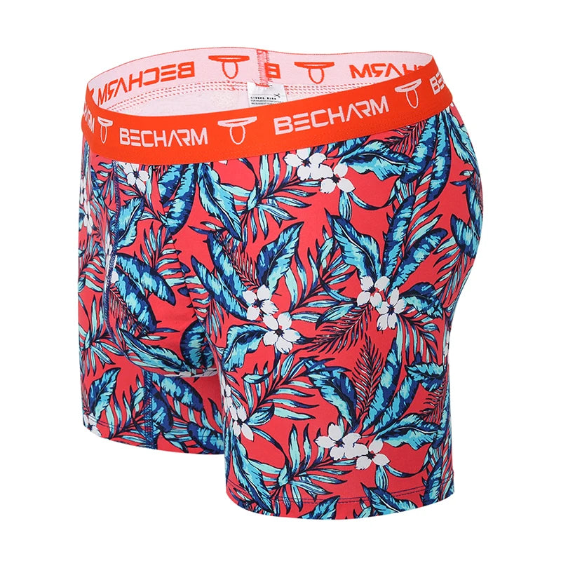 Men's Bamboo Fiber Boxer Briefs Ultra-Soft Eco-Friendly Moisture Control Underwear with Custom Fit Daily Comfort Branding