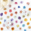 1Roll Tape Flower Letter About the Series of Light Retro Petals Handbook Decorative Material Loop Stickers