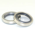 Oil Resistance High Pressure Double/Single Air Compressor Rotary Shaft PTFE Lip 304 Stainless Steel Oil Seal -60C~+260C SWKS