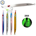 120g 160g 180g  Glow Saltwater Fishing Cast Jig Bait Jigging Lures Metal Jig Fishing Lures with Assist Hooks