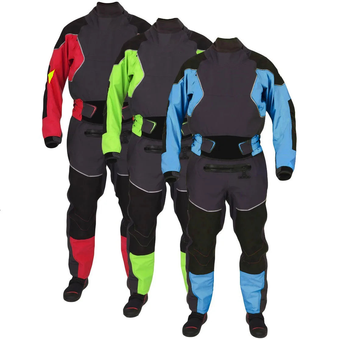 Ready to Ship Polyester Kayaking Dry Suit for Surfing Diving Suit by 320D Three-layer Composite Fabric and SUP Adventure