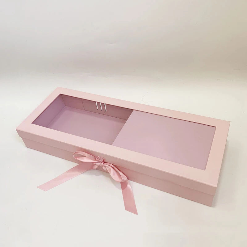Wholesale Customized Foldable Window Rose Flower Gift Box Valentine's Day Mother's Day Flower Box