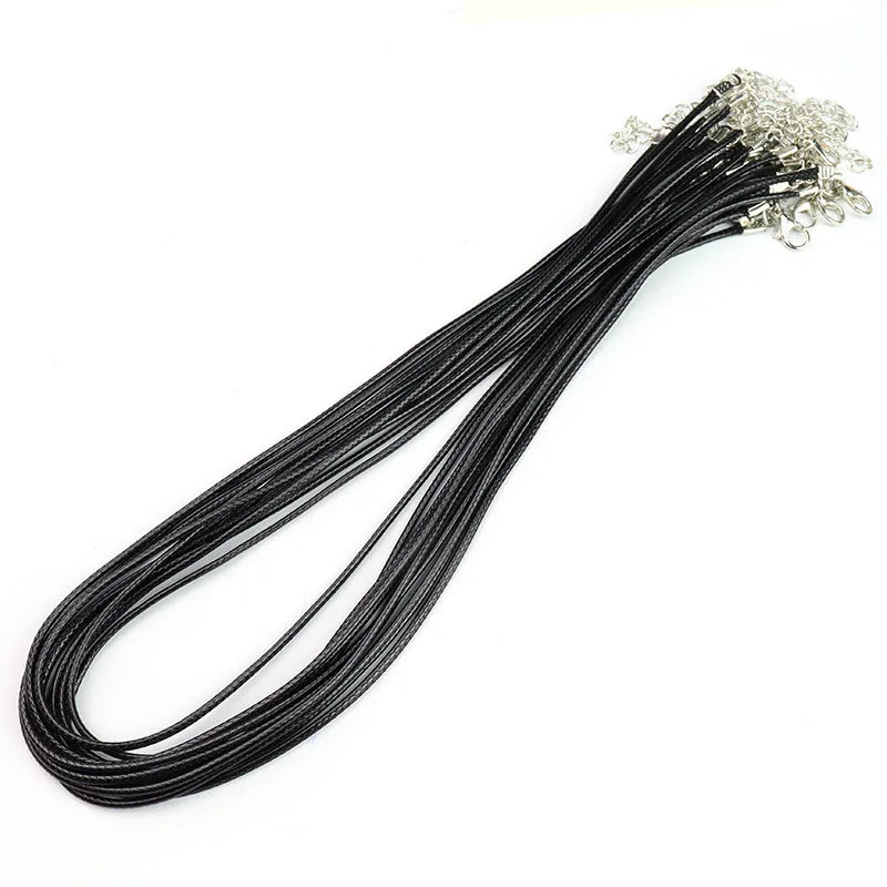 Wholesale 45CM 18 Inches Wax Leather Chain for Pendant Necklaces Making