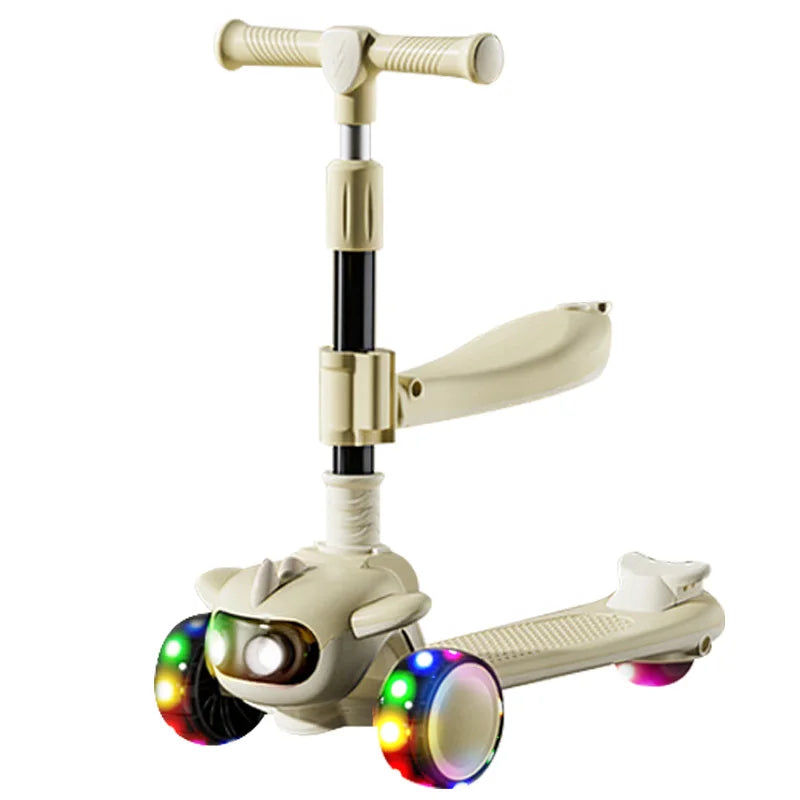 Wholesale LED Kids Kick Scooter 3 Wheels PU Toddler Scooter Multiple Colors Children Scooter for Kids Boys & Girls