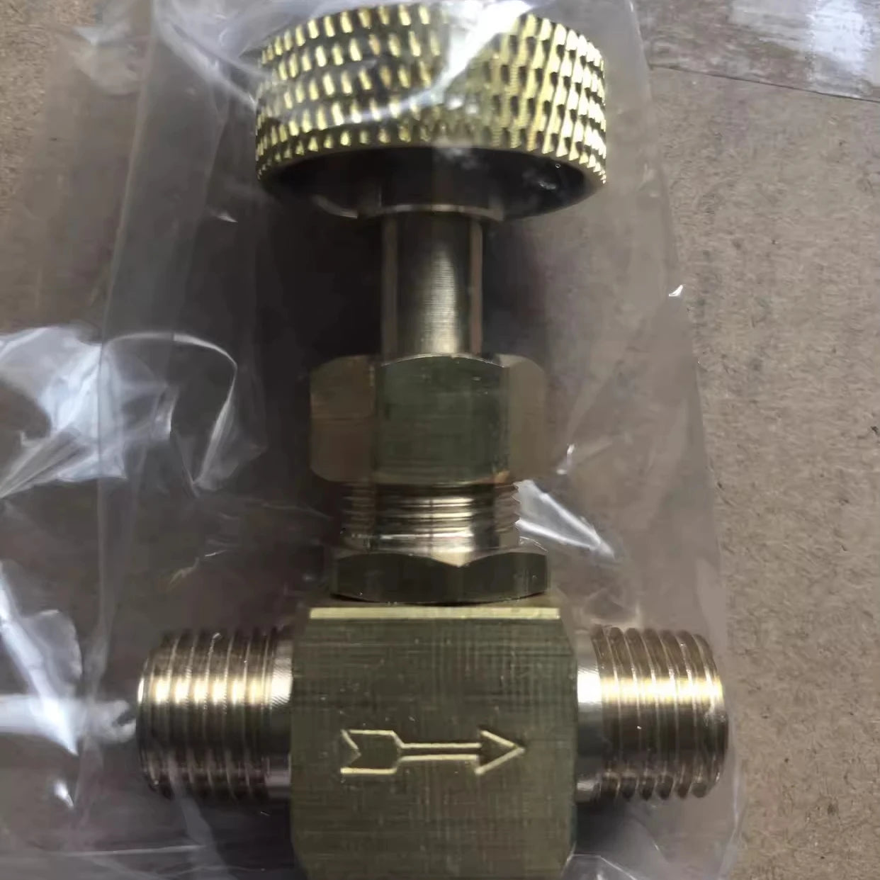 Brass Needle Valve Gas Manual 1/4" Male NPT X 1/4" Female NPT
