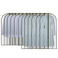 Clear PVC Zipper Bag Translucent Plastic Suit Cover for Bed Sheets Garments Clothes Thick and Foldable Dustproof Reusable