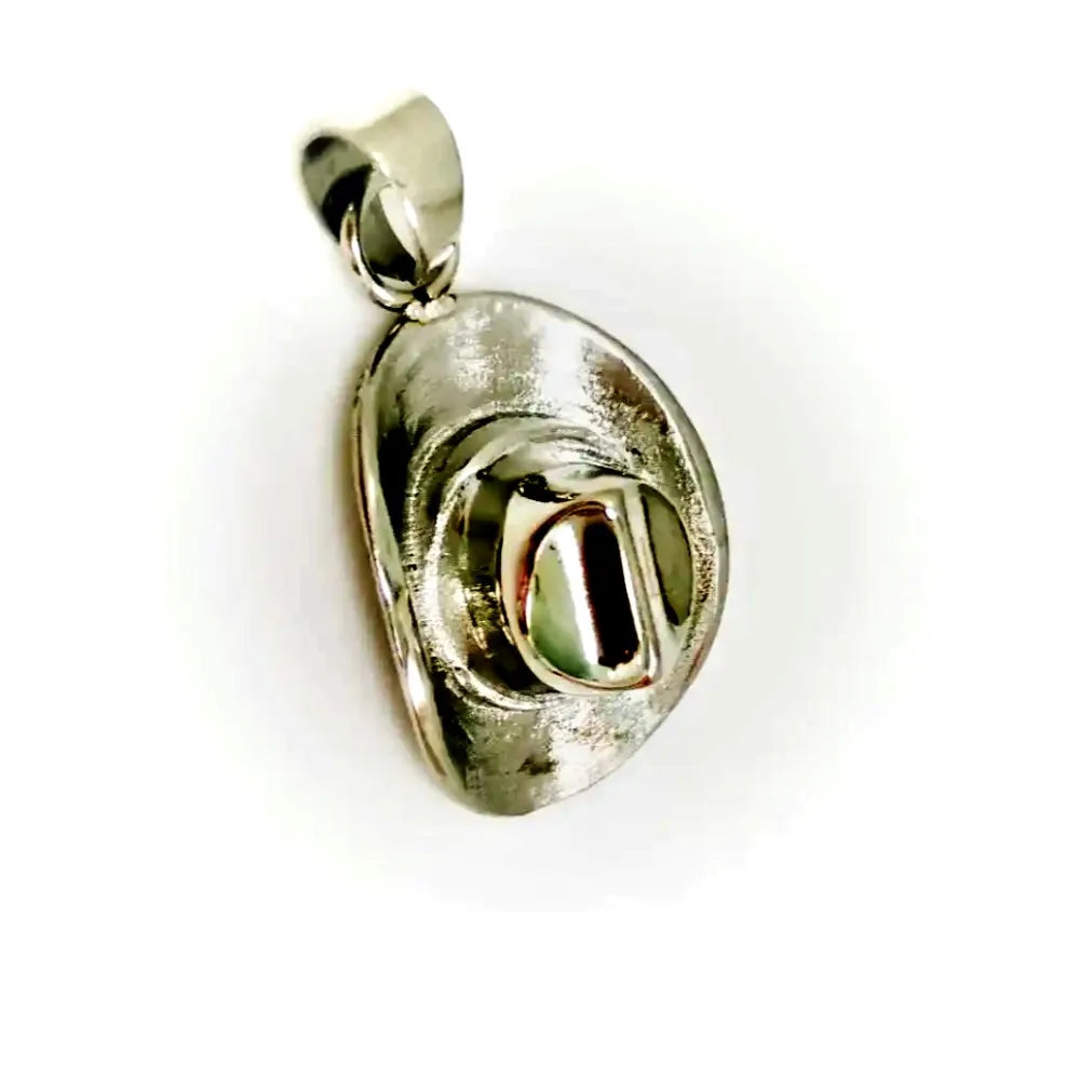 Cowboy Hat Memorial Urn Necklace Keepsake Cremation Ash Pendant Holder Stainless Steel Children's Hiphop Lucky Jewelry