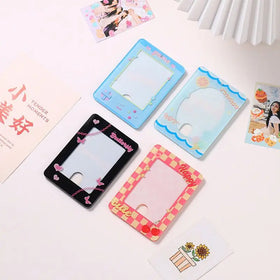 Custom Kpop Photocard Kawaii PC Acrylic PhotoCard Holder Card Holder Stars Photo Collect Card Holders Kpop Photocard Keychain