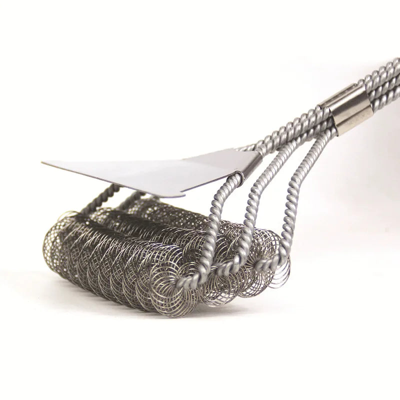 Erade Stainless Steel Grill Brush and Scraper with Extra Wide Bristle for BBQ Cleaning (Model GCB-003)
