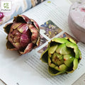 Hot Selling Artificial Artichoke Fruit Plastic Succulent Plants for Wedding Bouquet Table Decoration Showroom