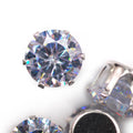 Hisenlee 10mm round Diamond Crystal Clear Cubic Zirconia 3D Clothing Decoration 20pcs/bag for Women Rhinestones Accessories