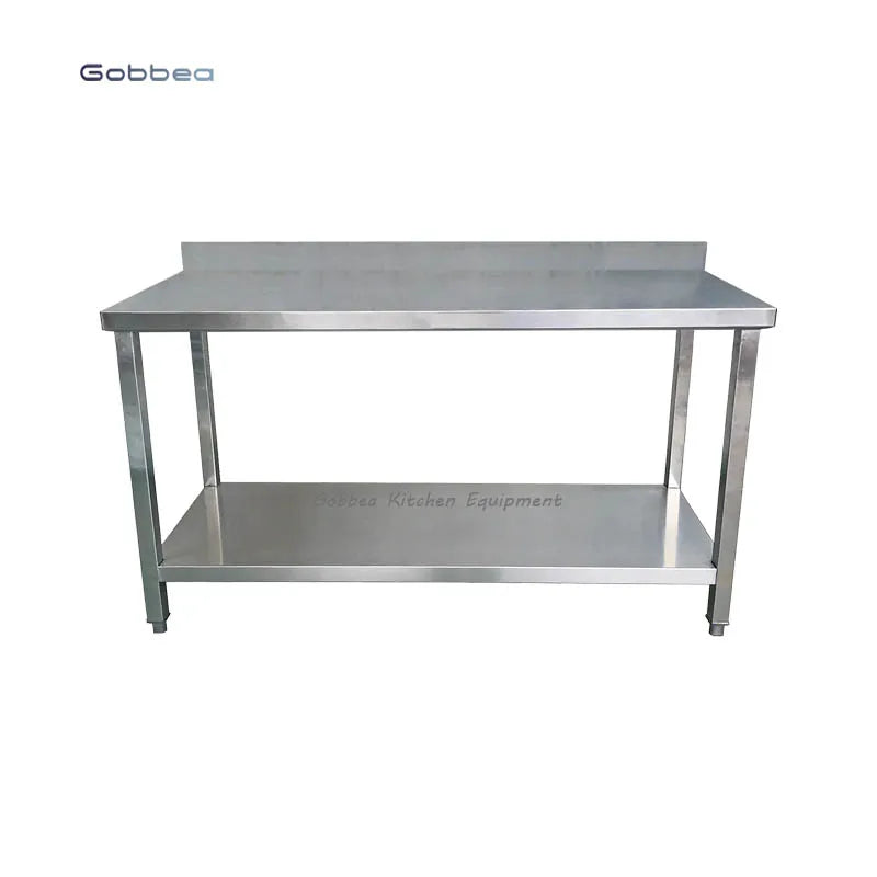 China 201 304 Stainless Steel Sorting Work Table Rectangular Kitchen Dining Table Set Chafing Dish Table