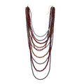 ZA Multi-Layered Beaded Long Chains Necklace Acrylic Beaded Chains Necklace Sweater Chain