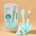 Face Mask Mixing Bowl Set 6 Pcs DIY Facemask Mixing Tool Kit With Facial Mask Bowl Stick Spatula Silicone Brush Gauges