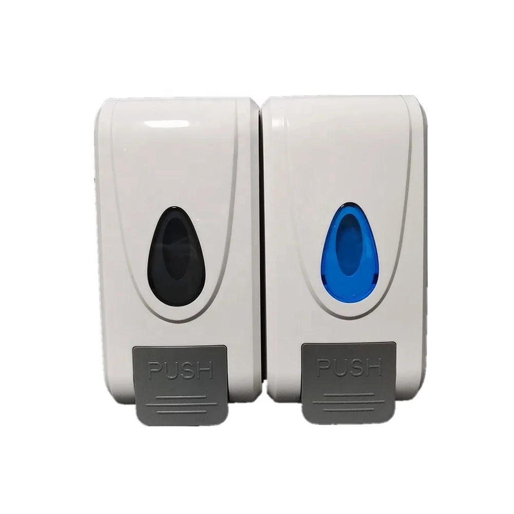 O-Cleaning Commercial 1000ML Plastic Manual Soap DispenserKitchen Bathroom Wall-Mounted Refillable Shampoo Gel Liquid Container