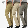 2025 Wholesale Spring and Summer Thin Casual Men's High Waist Straight Pants Dad Men's Dress Pant