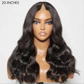 High Quality V Part Remy Human Hair Body Wave Raw Burmese Hair Glueless Thin Part Baby Hair Wig for White Women MegaBDM