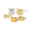 Wholesale Stainless Steel Rings for Women Luxury Classic Wedding Couple Jewelry with Gold Color Stones Never Fade for Engagement