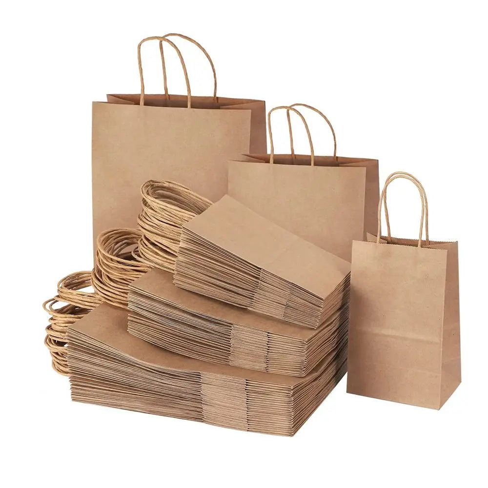 Luxury Eco-Friendly Custom Logo Recycled Materials Kraft Paper Bag Custom Paper Bag with Your Own logo