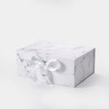 Personalized Marble Printed Elegant Magnetic Closure Ribbon Gift Hamper Boxes Wholesale