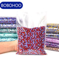 BOBOHOO Crystal Flatback Rhinestones Light Series Shinny Glass Magenta Hotfix Glass Rhinestone for Hoodie Custom Jeans Dress