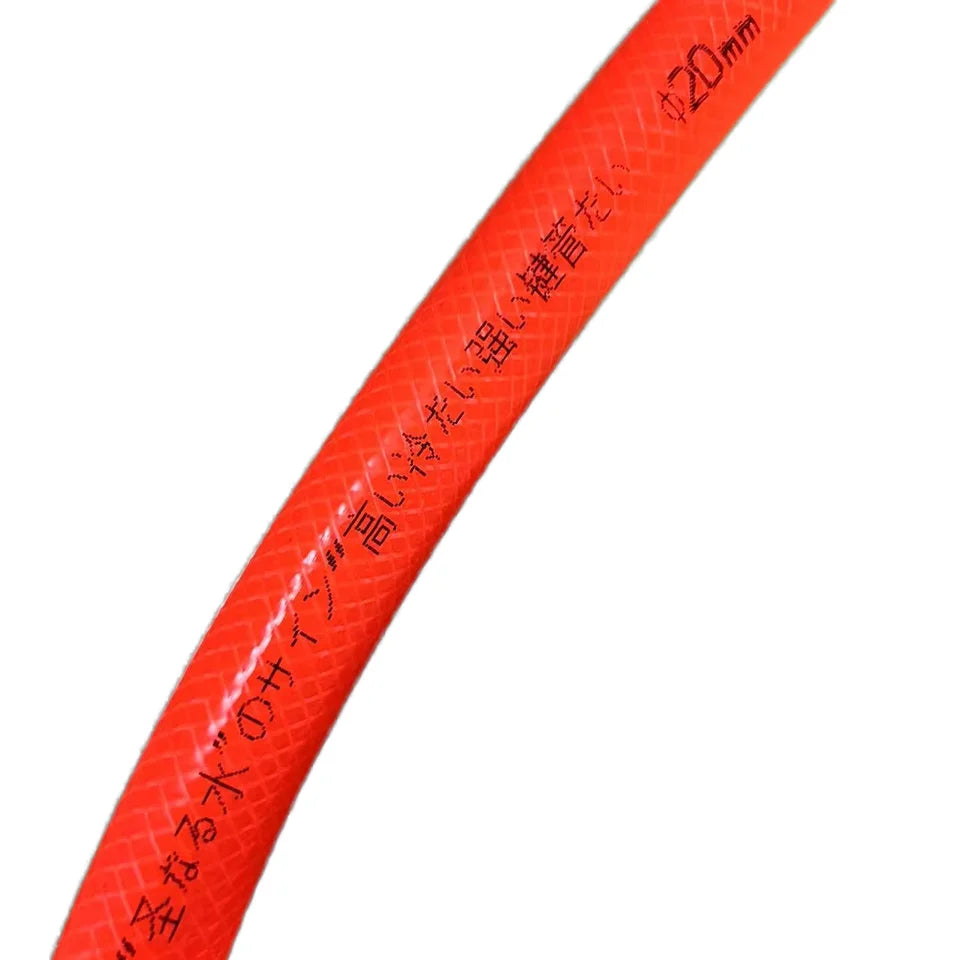 Reinforced 100m Flexible Fiber Braided PVC Garden Hose Plant Water Irrigation Hose Gas Application OEM Processing Polyester