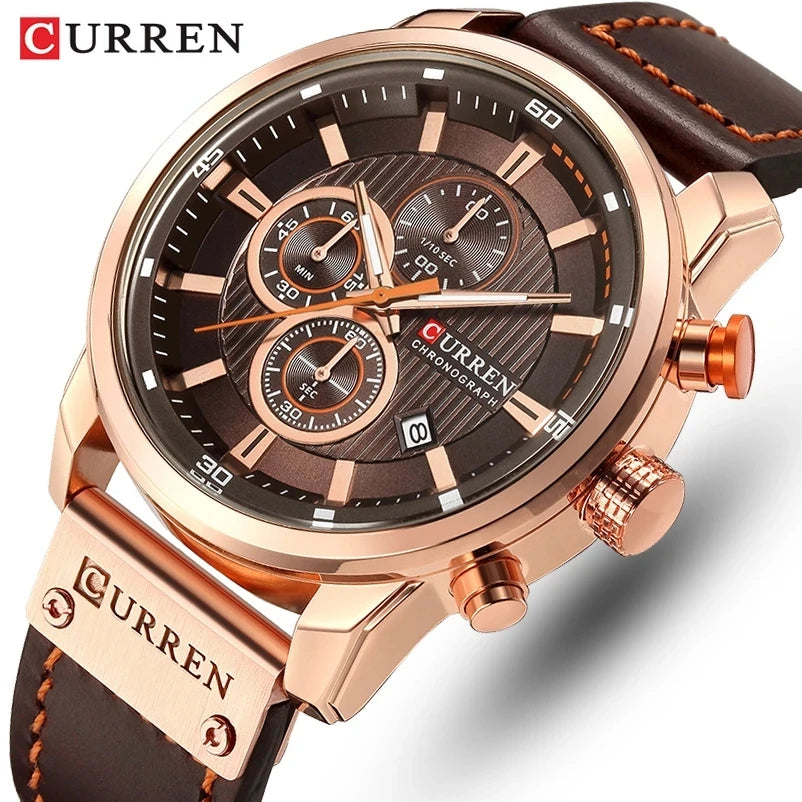 CURREN 8291 Luxury Date Quartz Men Watches Casual Chronograph Sport Clock Men's Dropshipping Agent Wrist Watch Reloj Hombre
