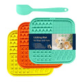 Popular Design Licking Dog Feeder Mat Bowls Silicone Heart Custom Logo Pet Licking Mat