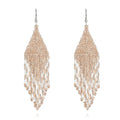Bohemian Fringe Drop Earrings Statement Seed Bead Tribal Dangle Earrings Gift Idea for Women Girls Valentine