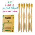 Biodegradable Wooden Wholesale Bamboo Toothbrush for Dark Wood Color Bulk Pack Holder Case Organizer Tube Cover Pouch