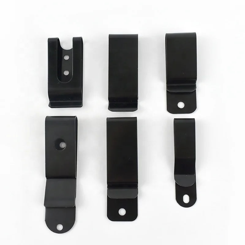 Meetee BF219 25*55mm DIY Accessories Leather Sheath Waist Pack Belt Spring Clip Pinch Cock for Luggage