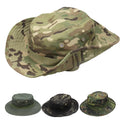 Outdoor Boonie Safari Hiking Fishing Fisherman Cap Custom Print Camouflage Unisex Bucket Hats with String Summer Sunshade