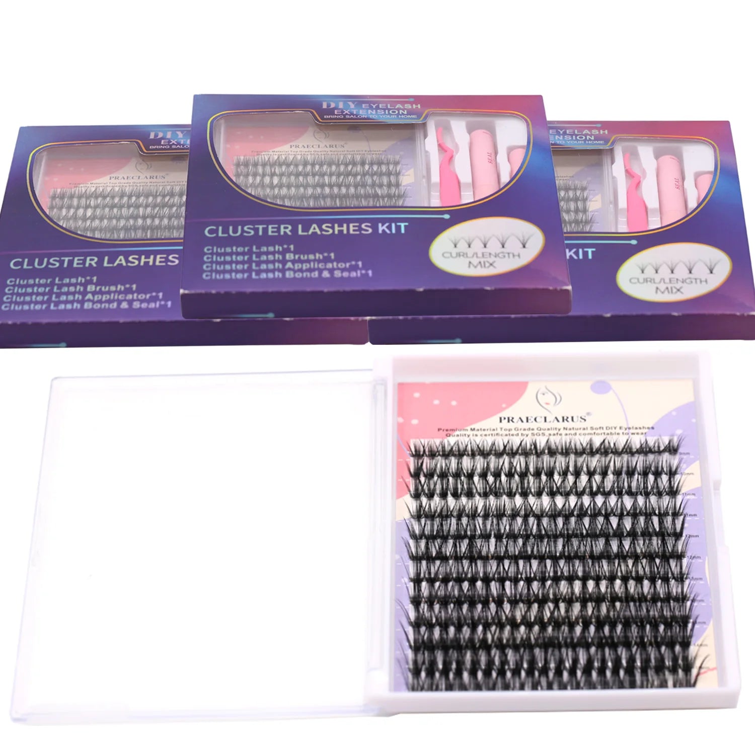 DIY Lash Extension Kit Bond and Seal Private Label Segment Lashes Kit DIY Lash Extension Kit