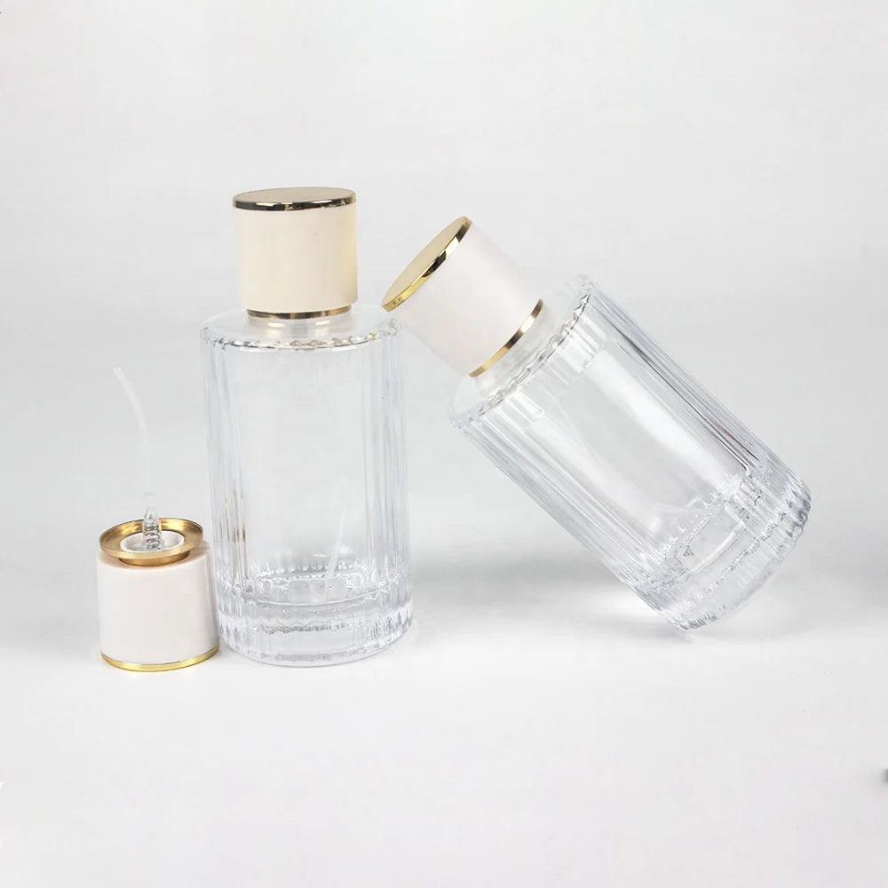 Custom 50ml Luxury Glass Perfume Spray Bottles with Box Empty Cosmetic Container Packaging for Skin Care Cream