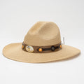 Fashion Ethnic Style Beach Hat Wide Brim Solid Color Cowboy Paper Straw Hat for Unisex Summer Outdoor Travel Party