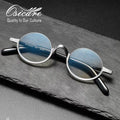 High Quality Small Round Half Designer Vintage Oval Eyeglasses Hand Made Acetate Women Titanium Glasses Optical Frames for Men