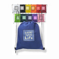 Ruth Eco-Friendly Non-Woven Zipper Closure Rope Handle Medium Drawstring Backpack and Tote Bag Letter Patterned Gift Bags