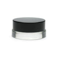 7ml Low Profile Glass Jar with Black Lid Clear Round Lip Balm Container Thick Tiny Sample Jar for Cosmetics Wax