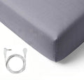 95% Cotton+5% Silver Grounding Fitted Sheet Solid Color Soft Grounding Bed Fitted Sheets for Home